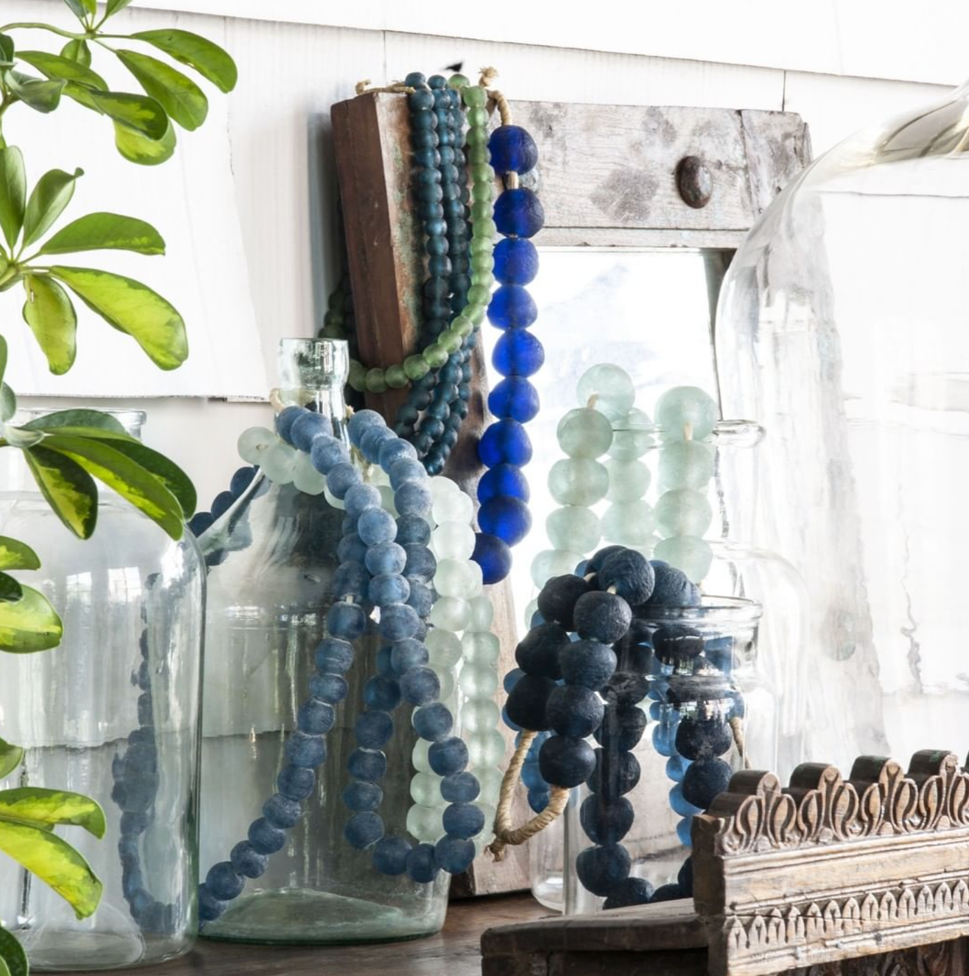 African Recycled Glass Beads — Ocean Tide Interiors (formerly Olde Ivy  Antiques